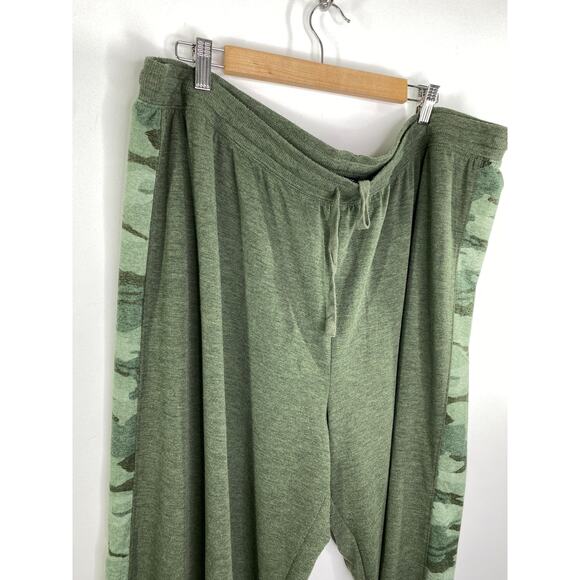 Splendid Green Drawstring Waist Lounge Sweatpants Women's Plus Size 3X - Picture 6 of 9